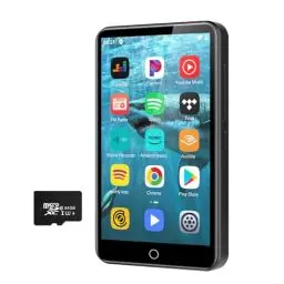 Produktbild: 80GB MP3 Player mit Spotify, Bluetooth und WLAN aktiviert, unterstützt APK-Downloads, Android-Streaming-MP4-Player mit Audible, Deezer und Amazon Music, HiFi Digitalmusik Player mit Lautsprecher