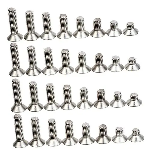 Produktbild: 80St Innensechskantschraube metrische Schrauben Halbrundkopfschrauben edelstahlschrauben rostfreie schrauben hochstihl Vollgewindeschrauben -Laufwerk Rostfreier Stahl Silver SOLUSTRE