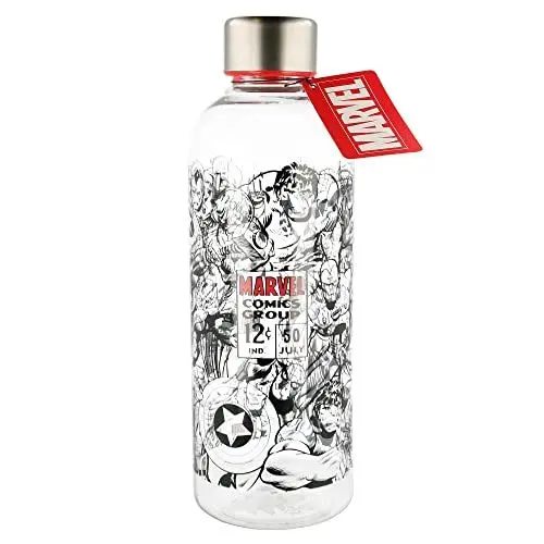 Produktbild: Stor Marvel 01422 Trinkflasche, Schwarz, 1 Stück (1er Pack)