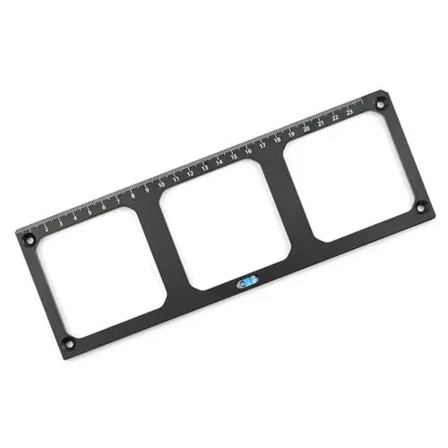 Produktbild: 86-Typ-Drahtkasten-Schablone, Lochöffnungsgerät, Schaltsteckdose, Steckdosen-Installationshilfen für Strichzeichnungen, Holzarbeiter, 3 Quadratische Löcher, So