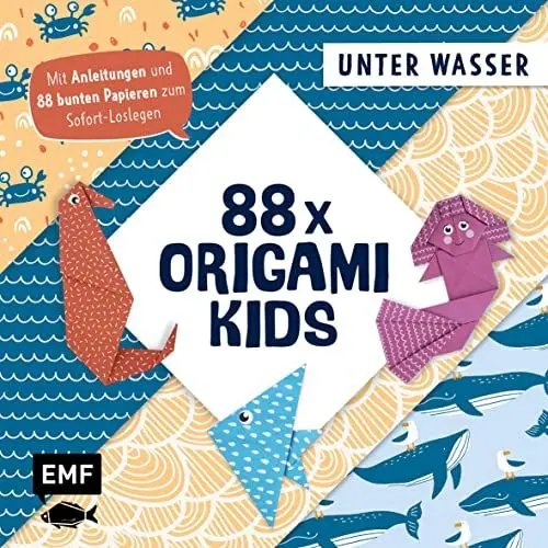 Produktbild: 88 x Origami Kids – Unter Wasser: Mit Anleitungen und 88 bunten Papieren zum Sofort-Loslegen