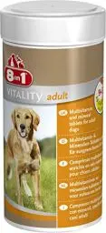 Produktbild: 8in1 Multivitamin Tabletten Adult - zur Nahrungsergänzung bei erwachsenen Hunden, 1 Dose (70 Tabletten)