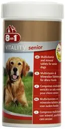Produktbild: 8in1 Multivitamin Tabletten Senior - zur Nahrungsergänzung bei älteren Hunden, 1 Dose (70 Tabletten)