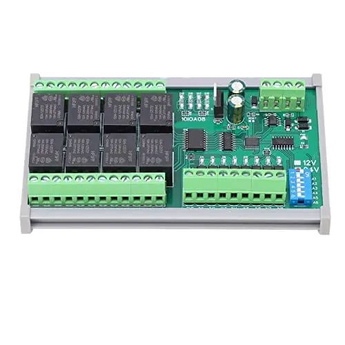 Produktbild: 8-Kanal-Relaismodulplatine, Relaismodul-Relaismodulplatine, Relaisschaltplatine, Haushaltsgeräte-Steuerrelaisplatine, DC24V RTU RS485-Steuerplatine