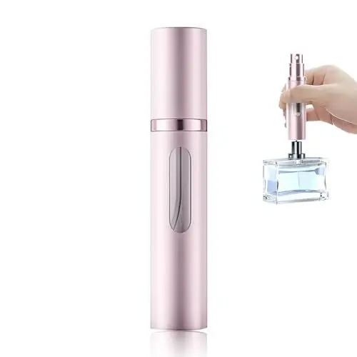 Produktbild: xiaowanwan 8ml Parfümzerstäuber Nachfüllbar,Parfüm Zerstäuber für Unterwegs,Mini Parfümflasche Leer,Parfüm Sprühflasche Glas,Taschenzerstäuber Parfum (8ml Roségold)