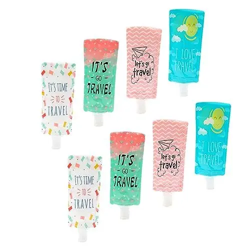 Produktbild: Baluue Nachfüllbare Reise-kulturflaschen 100 Ml Lotionbeutel-set Für Shampoo Und Körperlotion Kunststoff Kompakt Und Tragbar