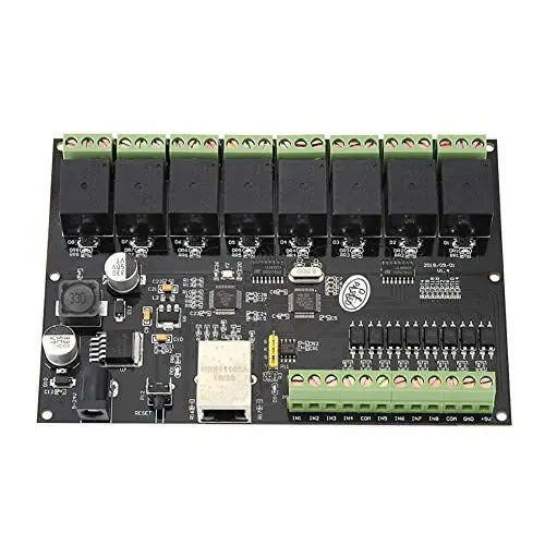 Produktbild: 8-Wege-Netzwerk-Relais-Switch-Controller, Ethernet-Relais-Switch-Controller-Modulplatine, Ethernet-TCP-IP-Relais-Ein-Aus-Ausgang
