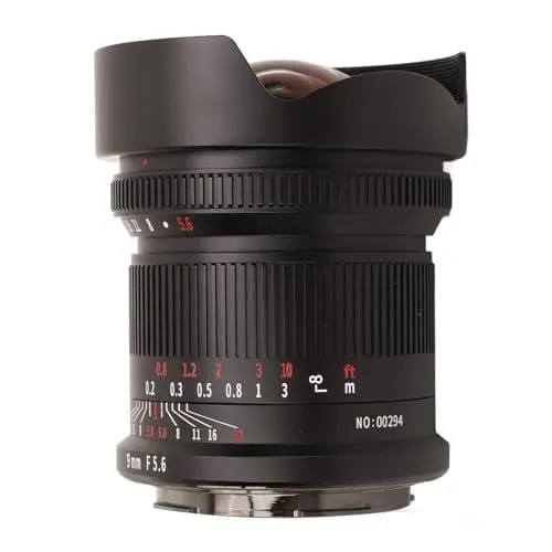 Produktbild: 9 Mm F5,6 Vollformatobjektiv für Sigma FP FP L S1 S1R S1H S5 und SL SL1 SL2 Kameras mit L-Mount, Ultraweitwinkel-Sichtfeld, Effekt mit 10 Lamellen