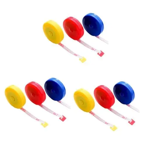 Produktbild: 9 Stk maßkrug messband stitsch druckknöpfe druckknopf schenken wischtelgeschenk glastoater einschenker fiberglasgewebe trauzeugengeschenke Lineal messen Kleidung Maßband Zubehör