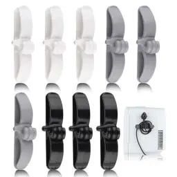 Produktbild: 9 Stück Kabelaufwickler, Kabel Organizer Selbstklebend Kabelclips Kabelhalter Kabelwickler Kabelführung Kabelverkürzer Kabelaufwicklung für Küchengeräte Geräte Küche