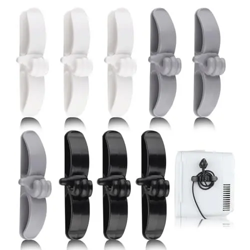 Produktbild: 9 Stück Kabelaufwickler, Kabel Organizer Selbstklebend Kabelclips Kabelhalter Kabelwickler Kabelführung Kabelverkürzer Kabelaufwicklung für Küchengeräte Geräte Küche