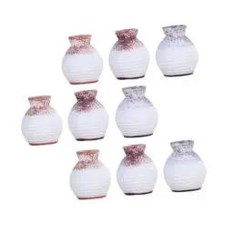 Produktbild: 9 Stücke Teiliges Miniaturzylinder Vasen Aus Resin Dekorative Vasen für Wohnzimmer Esstisch und Puppenhaus Perfekte Tischdekoration und Kreative Wohnaccessoires