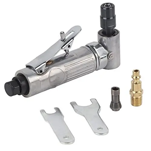 Produktbild: 90° Luft-Stabschleifmaschine, Pneumatische Schleifmaschine mit Komfortablem Griff, Schnelle und Gleichmäßige Geschwindigkeit Zum Trimmen und Formen von Metallteilen