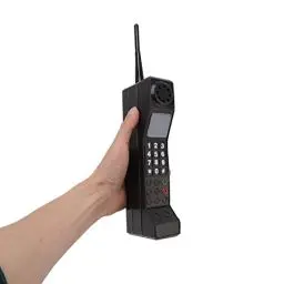 Produktbild: 90er-Jahre-Telefon-Requisite, Handy-Ornament, Retro-Ziegel-Handy-Ornament, Retro-Handy-Modell, für 80er-90er-Party-Dekorationen, für Zuhause, Wohnzimmer, Dekoration, Desktop-Dekoration(Schwarz)