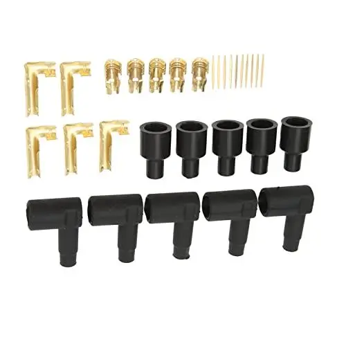 Produktbild: 90-Grad-Verteiler, 30-teiliges Zündkerzen-Boot-Terminal-Kit und Spulen-HEI-Zündkabel für 610-mm-Kabel