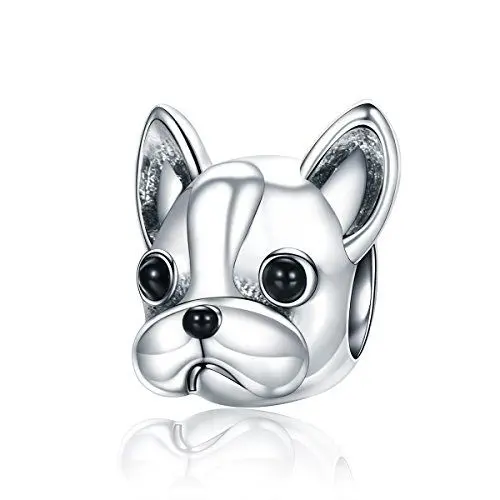 Produktbild: 925 Sterling Silber Französische Bulldogge Hund Charms für Pandora Armband