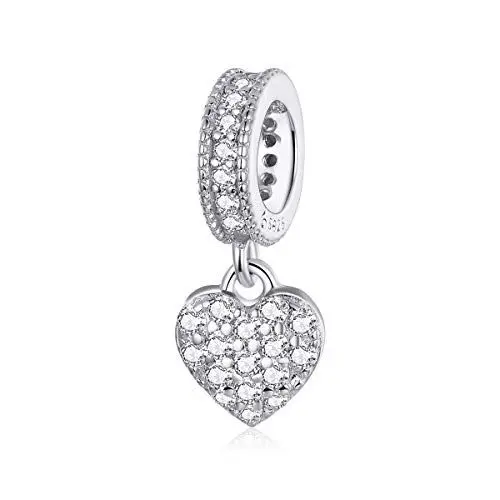 Produktbild: 925 Sterling Silber Herz Anhänger Charms für Pandora Armbänder