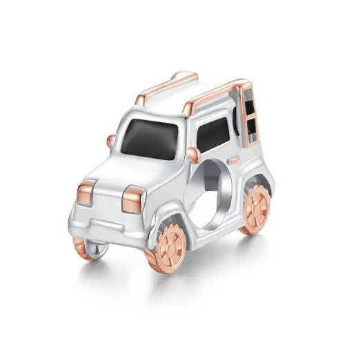 Produktbild: 925 Sterling Silber Jeep Auto charm anhänger für Pandora-Armbänder und -Halsketten