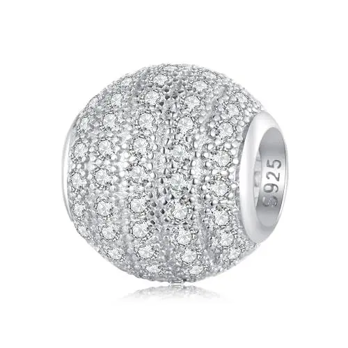 Produktbild: 925 Sterling Silber Vollinlay-Zirkonia-Anhänger Charm für Pandora Armband