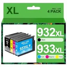 Produktbild: 932XL 933XL Druckerpatronen Kompatibel für HP 932 XL Patronen, 933XL Multipack für HP Officejet 6600 6700 7510 7612 7110 6100 7610 6110 (Schwarz Magenta Cyan Gelb)