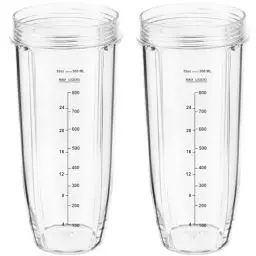 Produktbild: 950ml Becher Ersatzteile kompatibel mit Nutri Ninja Mixer Smoothie Maker CB350EU BN800EU BN750EU BN495EU BN701 BN800 BN801 BL450 BL480, Mixer Zubehör Aufsatz Tassen für Ninja Küchenmaschine (2Pcs)
