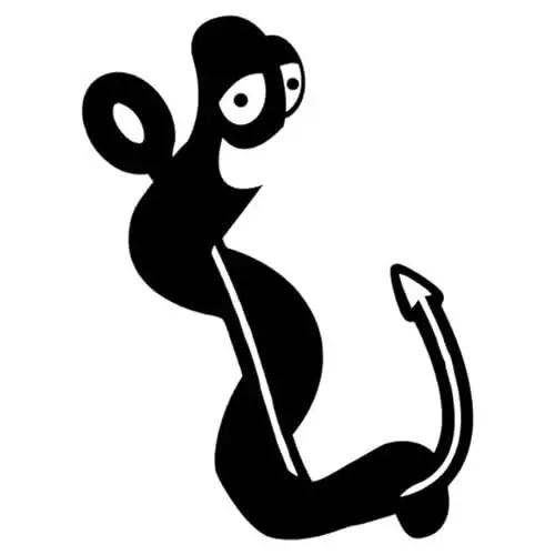 Produktbild: 9.5x12.7CM Angelhaken Autoaufkleber Vinyl Decal Autozubehör Balck sliver Motorrad Fahrrad Dreirad Kühlschrank Toilette Spielzimmer Küche Aufkleber Dekoration Aufkleber