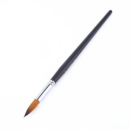 Produktbild: 9-teiliges Nylon-Pinselset mit Spitzer Spitze und Langem Holzgriff für Öl, Acryl und Aquarell