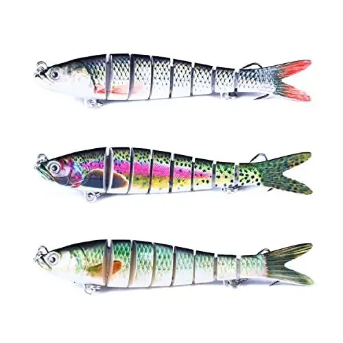 Produktbild: 9Tong Meeresangeln Barsch Angel Köder Fisch Salzwasser Forelle Angelköder Angeln Set Topwater Lockstoff Kunstköder Lockmittel Meer Hecht Pike Set A1-13.7cm,26g