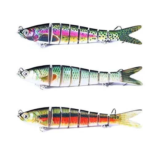 Produktbild: 9Tong Meeresangeln Barsch Angel Köder Fisch Salzwasser Forelle Angelköder Angeln Set Topwater Lockstoff Kunstköder Lockmittel Meer Hecht Pike Set A5-13.7cm,26g