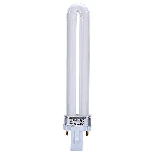 Produktbild: 9W UV Ersatzröhre 365nm Lamp Bulb Tube für UV Lamp Nail Art Dryer 9 W für NailStar Nagellampe, Lampenröhre Dual Light Source Härtungslampe für UV-Nageltrocknerlampen