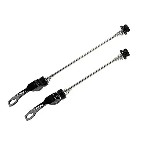 Produktbild: A ABSOPRO 1 Paar Fahrrad Schnellspannachsen Spieße Hebel 145mm 185mm Schwarz