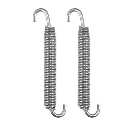 Produktbild: A ABSOPRO 2 Stück Auspuffrohr Feder Motorrad Auspuff Feder Edelstahl Auspufffedern für Motorräder 80mm