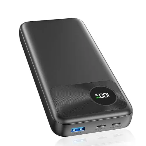 Produktbild: A ADDTOP Power Bank, 22,5W Schnell Aufladende Powerbank 20000mAh mit USB-C Input & Outputs, PD3.0 QC 4.0 Externe Handyakkus with LED Display Kompatibel mit iPhone 16 15 14 13 Pro Max Smartphones, iPad