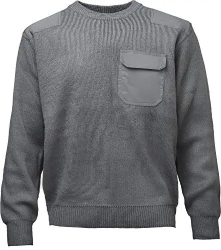 Produktbild: Baddery Baddery Bundeswehr Pullover - Strickpullover für Herren & Damen Herren Damen - Geschenk Hunter Jagd Marine Outdoor BW Security Army Olivgrün Camouflage Military Sweatshirt Warm Winter So