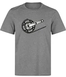 Produktbild: (A) Fahrrad T-Shirt Herren : Bike - Sport Tshirts Herren - Mountainbike Shirt (Heather XL)
