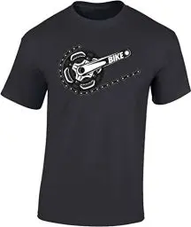 Produktbild: (A) Fahrrad T-Shirt Herren : Bike - Sport Tshirts Herren - Mountainbike Shirt (Mausgrau XXL)