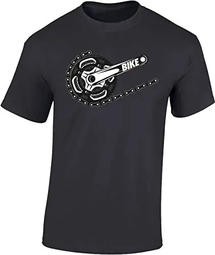 Produktbild: (A) Fahrrad T-Shirt Herren : Bike - Sport Tshirts Herren - Mountainbike Shirt (Mausgrau XXL)