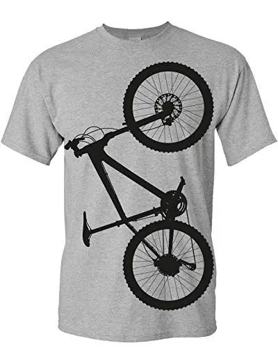 Produktbild: Fahrrad T-Shirt Herren : MTB Hardtail - Mountainbike Shirt (Heather Grey M)