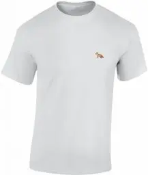 Produktbild: (A) Jäger T-Shirt Männer - Gestickter Fuchs - Geschenk für Jäger - Jagd Tshirt Herren - Jäger Kleidung Jagd Zubehör (Weiß 3XL)