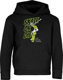 Produktbild: (A) Kinder Pullover: Skate or Die - Hoodie Kapuzenpullover Pulli Skateboard Skaten Skater Skaters SK8 - Geschenk Kleidung Junge Jungen Mädchen Kind Sport (152)
