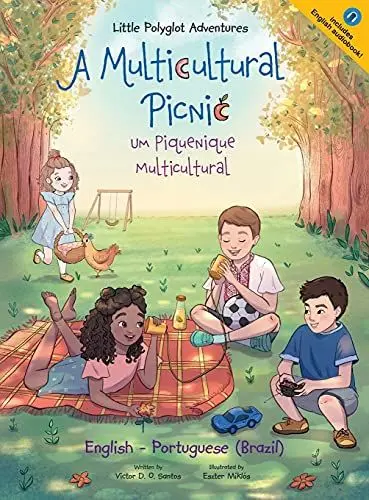 Produktbild: A Multicultural Picnic / Um Piquenique Multicultural - Bilingual English and Portuguese (Brazil) Edition: Children's Picture Book (Little Polyglot Adventures, Band 3)