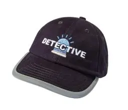 Produktbild: (A) Reflektierende Polizei Mütze Kinder - Detective Cap - Reflektoren Kappe für Jungen - Polizei Hut - Police Basecap - Detektiv FBI (One Size/Reflektor Cap Navy)