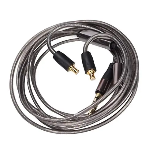 Produktbild: Yunseity A2DC-Klinken-Kopfhörerkabel, Kopfhörer-Upgrade-Kabel mit Mikrofon für ATH CKS1100, für E40, für E50, für E70, für LS200, für LS300, Etc