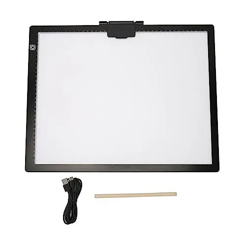 Produktbild: A3 Tracing Light Box, 6-Stufen-Einstellung, LED-Lichtpad mit Magnetclip, USB-Stromversorgung, Künstler-Zeichenlichtbox Zum Malen, Skizzieren, Schablonendruck, 2D-Animation
