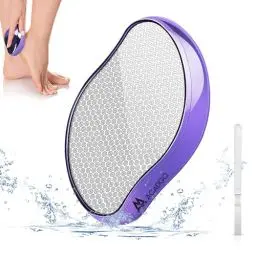 Produktbild: A3A ACADGQ Nano Glas Hornhautentferner, 2 in 1 Nass & Trocken Hornhauthobel, Schnelle, Sichere und Effektive Hornhautfeile für die Häusliche Fußpflege (Violett)