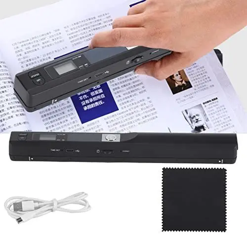 Produktbild: A4 Dokumentenscanner, Tragbarer Mobile Scanner Kabellos Handscanner USB Buchscanner A4 Scanner, für Winows7/ XP/Vista/OS X10 300DPI 600DPI 900DPI