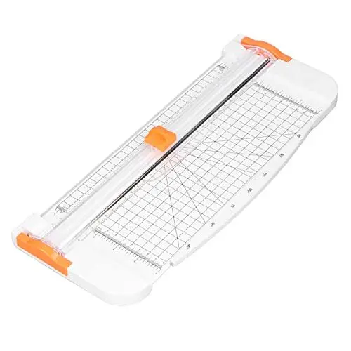 Produktbild: A4-Papierschneider, 15-Zoll-Papierschneider, Scrapbooking-Werkzeug mit Seitenlineal für Bastelpapier, Coupons, Etiketten und Karton (Weiß)