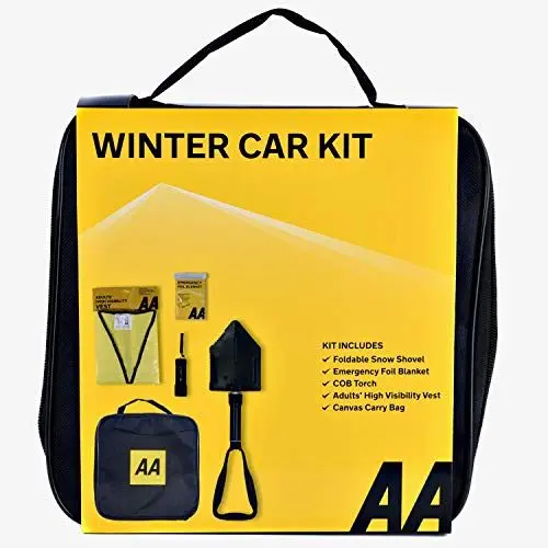 Produktbild: AA Winterset fürs Auto mit klappbarer Schneeschaufel, Schwarz