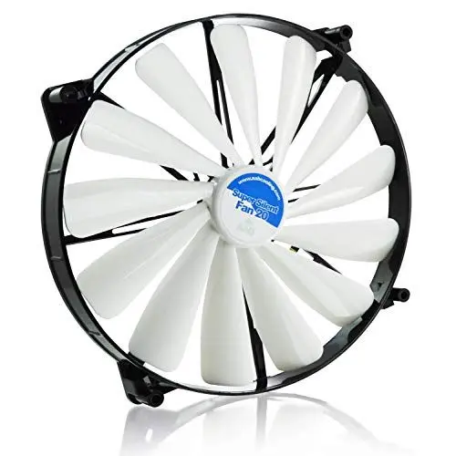 Produktbild: AABCOOLING Super Silent Fan 20 - Leise und Efizient 200mm Groß Gehäuselüfter mit 4 Anti-Vibration-Pads - Ventilator Leise, Lüfter, Kühlung, Wentilator, 14,9 dB, 193 m3/h
