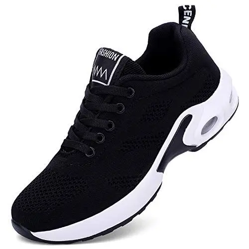 Produktbild: AARDIMI Damen Sneaker Mesh Atmungsaktiv Laufschuhe Turnschuhe Leichte Laufschuhe Gym Sportshuhe (Schwarz, Numeric_40)